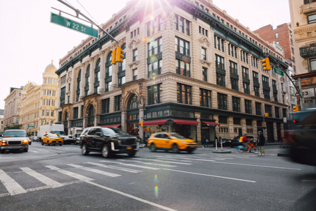 City traffic in Chelsea