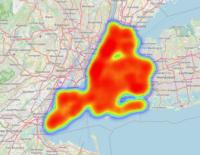 NY heatmap